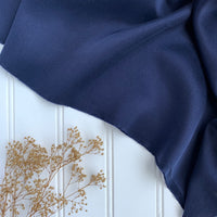 Sandwashed Silk Charmeuse (18.5mm) - Indigo Ink