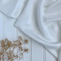 Sandwashed Silk Charmeuse (18.5mm) - Natural White