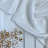 Sandwashed Silk Charmeuse (18.5mm) - Natural White