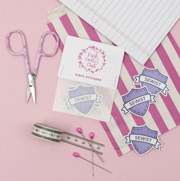 Pink Coat Club Lilac Sewist Stickers