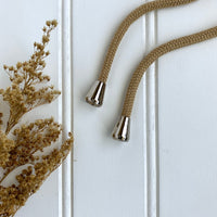 Metal Drawstring Cord Ends - Bell Shape, Shiny Silver