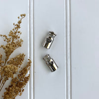 Metal Cord Locks - Shiny Silver