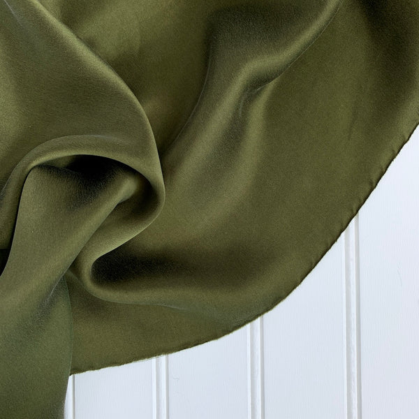 Silk Charmeuse (16mm) - Olive