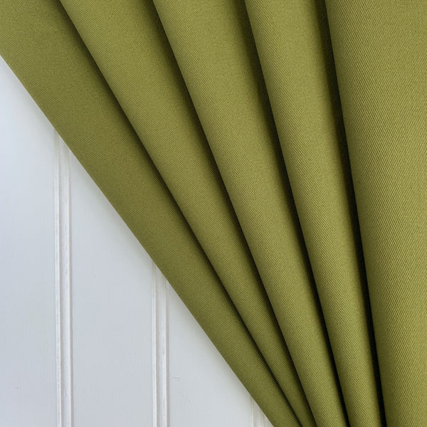 Softened Japanese Cotton Chino Twill - Matcha Green