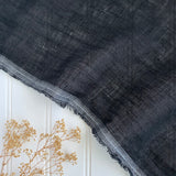 Softened Linen Gauze - Black