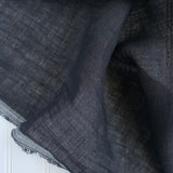 Softened Linen Gauze - Black