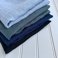 Softened Linen Gauze - Black