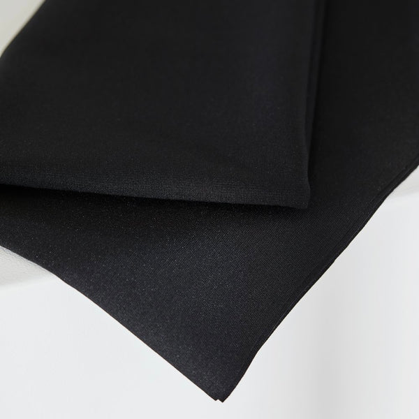 Tencel Lyocell Ponte de Roma Double Knit Jersey - Black