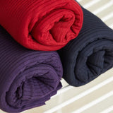 TENCEL™ Modal Derby Ribbed Jersey - Fire Gem Red