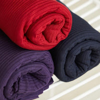 TENCEL™ Modal Derby Ribbed Jersey - Dark Navy