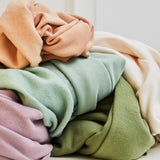 Organic Basic Brushed Sweatshirt Fleece - Orange Sherbert