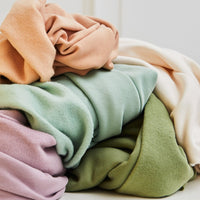 Organic Basic Brushed Sweatshirt Fleece - Olive Green