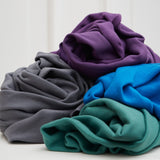 Organic Basic Brushed Sweatshirt Fleece - Plum