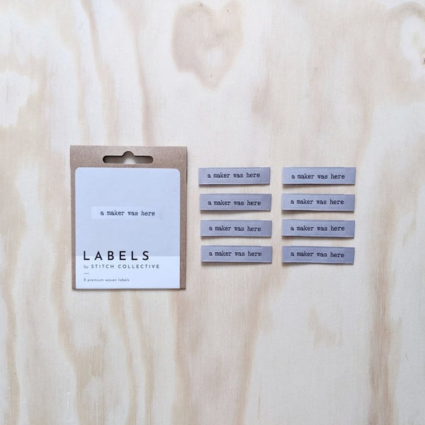 Stitch Collective - A MAKER WAS HERE Woven Sewing Labels