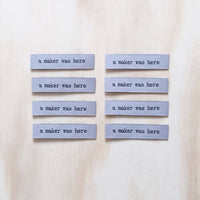 Stitch Collective - A MAKER WAS HERE Woven Sewing Labels