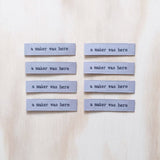 Stitch Collective - A MAKER WAS HERE Woven Sewing Labels