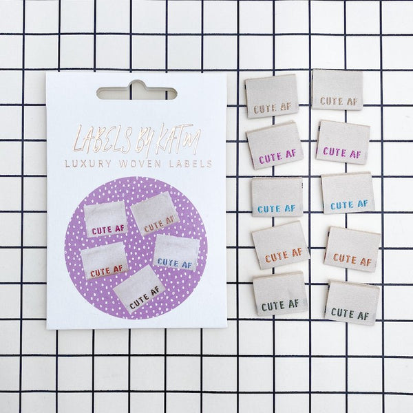 Kylie and the Machine - CUTE AF Woven Sewing Labels – Maker's Fabric