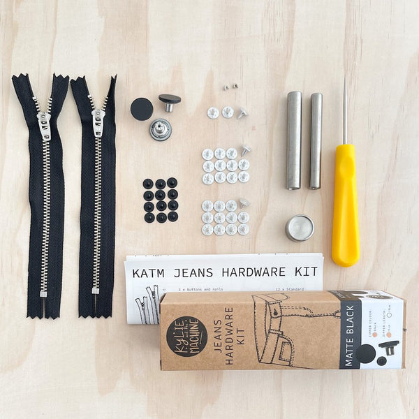 Kylie and the Machine - Jeans Hardware Kit - Matte Black