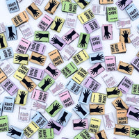 Kylie and the Machine - Rainbow Mini Hands Woven Sewing Labels