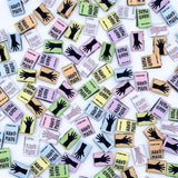 Kylie and the Machine - Rainbow Mini Hands Woven Sewing Labels