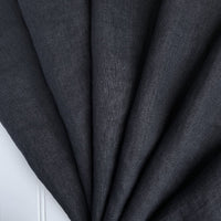 black licorice washed linen