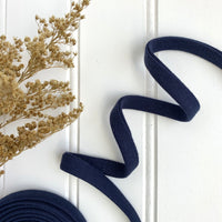 Cotton Knit Bias Tape - Navy Blue