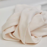 Organic Basic Brushed Sweatshirt Fleece - Creamy White