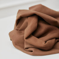 Organic Basic Brushed Sweatshirt Fleece - Dust Brown