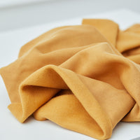 Organic Basic Brushed Sweatshirt Fleece - Mustard