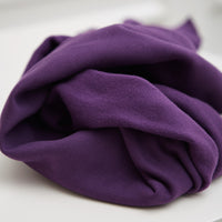Organic Basic Brushed Sweatshirt Fleece - Plum