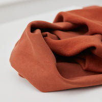 Organic Basic Brushed Sweatshirt Fleece - Sienna