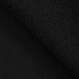 Organic Basic Brushed Sweatshirt Fleece - Black