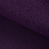 Organic Basic Brushed Sweatshirt Fleece - Plum