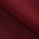 Organic Basic Brushed Sweatshirt Fleece - Red