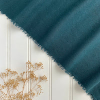 Raw Silk Noil - Canard Blue