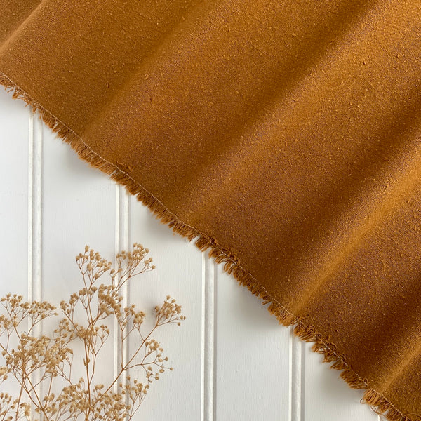 Raw Silk Noil - Caramel
