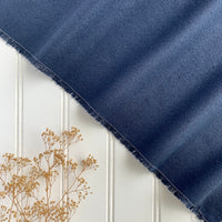 Raw Silk Noil - Steel Blue